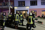 Großeinsatz für die Feuerwehren aus Wiesbaden und Frankfurt, mit unterstütuung der Freiwilligen Wehren Kastel und Kostheim.