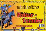 Mittelalterliches Spektakel mit Ritterkämpfen und Feuershow in Wiesbaden-Biebrich.