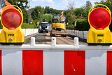Verkehrsbeschränkungen in Wiesbaden-Dotzheim wegen Bauarbeiten.