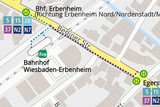 Die neue Wiesbadener Haltestelle „Bahnhof Erbenheim” soll ab Sonntag, 11. Dezember, die Verbindung zwischen dem Bus und Bahn in Erbenheim verbessern.