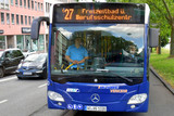 Vollsperrung der Hagenauer Straße in Wiesbaden-Biebrich: Busse werden umgeleitet.