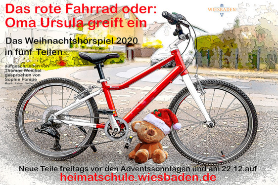 Plakat "Das rote Fahrrad"