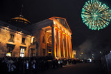 An Silvester wird es am Wiesbadener Kurhaus eine Lichtershow anstelle eines Feuerwerks geben.