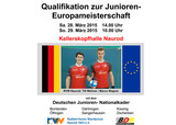 Qualifikationsturnier zur Junioren-Europameisterschaft im Radball in der Nauroder Kellerskopfhalle