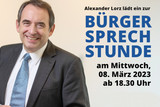 Bürgersprechstunde von Prof. Dr. R. Alexander Lorz MdL am Mittwoch, 8. März 2023 in Kostheim