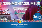 Fastnachtshochburg Frauenstein: Am Rosenmontag heißt es "Top Gun, Dirty Dancing und Miami Vice - Molsbersch feiert richtig heiß!"