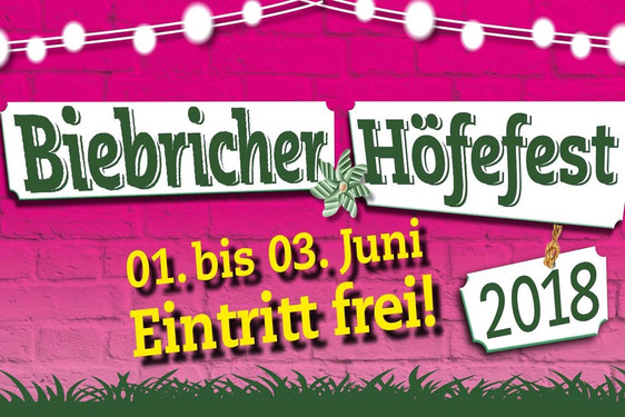 Plakat Biebricher Höfefest 2018