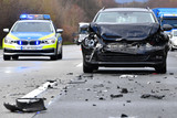 Am Montagmorgen, 24. Februar, kollidierten auf der Bundesautobahn 3 Höhe Wiesbaden-Medenbach bei Wiesbaden vier Fahrzeuge.