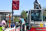 Linie 16 und N10: Aufhebung der Haltestelle "An der Dietenmühle” in Wiesbaden wegen Bauarbeiten.