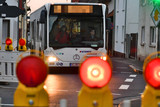 Haltestellenverlegung und Busumleitung wegen Sperrung der Igstadter Straße in Wiesbaden-Bierstadt.