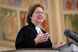 Die Stellvertretende Kirchenpräsidentin Ulrike Scherf