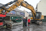 Im Wiesbadener Stadtteil Biebrich weicht die ehemalige Freiherr-von-Stein-Schule einem neuen Stadtteilzentzrum mit Bürgersaal und Verwaltung.