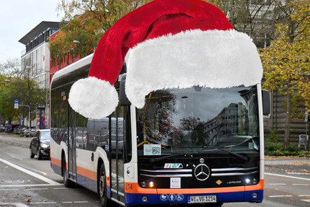 Weihnachten und Silvester mit den Öffis unterwegs. So fahren die Busse an den Feiertagen in Wiesbaden.