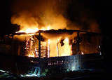 Gartenhütte in Biebrich brennt völlig aus