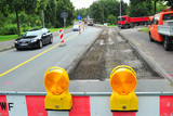 Carl-von-Linde-Straße in Wiesbaden wegen Baubreiten einseitig gesperrt.