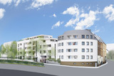 Ein Mehrfamilienwohnhauskomplex ist an der Ecke Wiesbadener Straße / Carl-von-Linde-Straße geplant.
