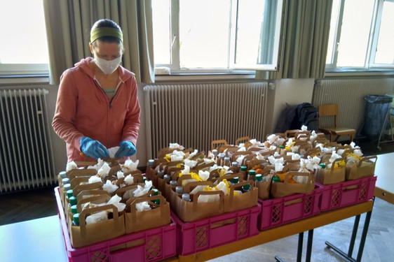 Lunchpakete für Obdachlose