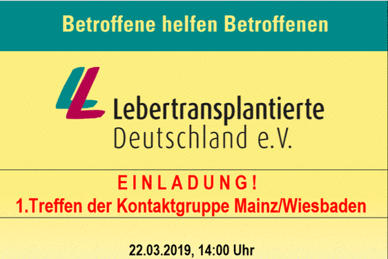 Treffen der Lebertransplantierten-Selbsthilfegruppe Wiesbaden/Mainz