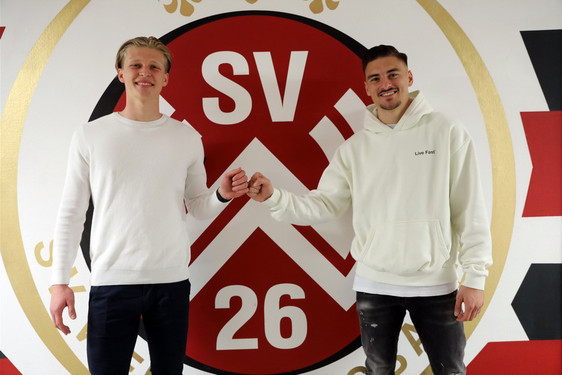 Weiter im Trikot des SVWW (v.l.): Lucas Becker und Arthur Lyska