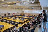 Die Tischtennisteams werden die Ligaspiele in der neuen Ländcheshalle absolvieren