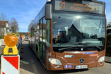 Bauarbeiten in der Straße Alt Auringen: Busse werden im Wiesbadener Ortsteil Auringen umgeleitet.