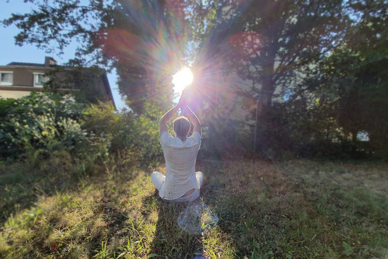 Meditation im Wiesbadener Kurpark