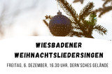 Weihnachtsliedersingen auf dem Dernschen Gelände in Wiesbaden am Freitag, 6. Dezember.