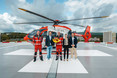 Ein Helipad auf dem Dach der neuen Helios HSK in Wiesbaden geht in Betrieb.