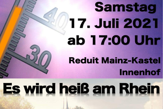 Bündnis Stadtklima Wiesbaden-Mainz: Musikalische Demo "Es wird heiß am Rhein!" in Kastel.