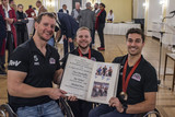 Paralympics-Medaillengewinner der Rhine River Rhinos im Wiesbadener Rathaus geehrt