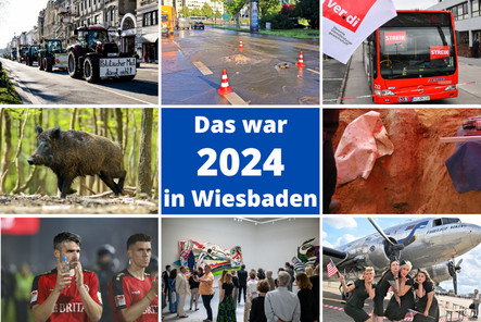 Jahresrückblick 2024 von Wiesbadenaktuell.de: Streik, Wasserrohbruch, Verkehrschaos, Afrikanische Schweinepest und der bittere Abstieg des SVWW.