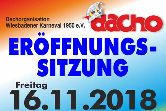 Eröffnungssitzungen der Wiesbadener Fastnachtsvereine in der Kampagne 2018/2019.