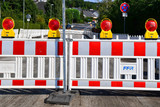 Vollsperrung der Bierstadter Straße in Wiesbaden wegen Bauarbeiten.