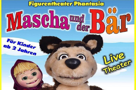 Phantasievolles Puppentheater für die Kleinen: Mascha und der Bär.