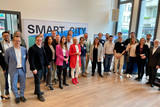Smart City Wiesbaden: Zwischenbilanz beim ersten Netzwerktreffen am Freitag, 14, Juni, im Bürgersaal der Hochschule Fresenius.