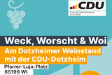 Dotzheimer Weinstand am kommenden Juli-Wochenende mit der CDU-Dotzheim