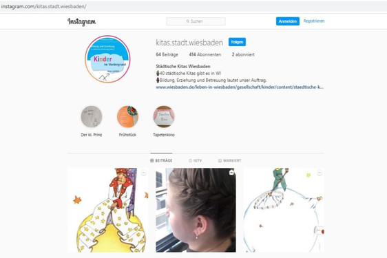 Screenshot: Wiesbadener Kitas auf Instagram