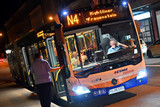 Nightliner-Fahrten während der Zeitumstellung in der Nacht zum Sonntag in Wiesbaden.