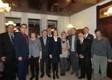 Vorsitzender Ulrich Schwalbach (ganz links) mit den Gästen Alexander Bauer, MdL (zweiter von links), Astrid Wallmann, MdL (Mitte vorne) und der Vorstand der CDU-Dotzheim beim Jahresauftakt