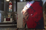 Der Rheingauer Künstler Michael Apitz hat auf 95 Tafeln ein riesiges Luther-Gemälde gefertigt.