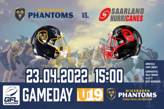 Wiesbaden Phantoms U19 empfängt Saarland Hurricanes am Samstag zum Saisonauftakt