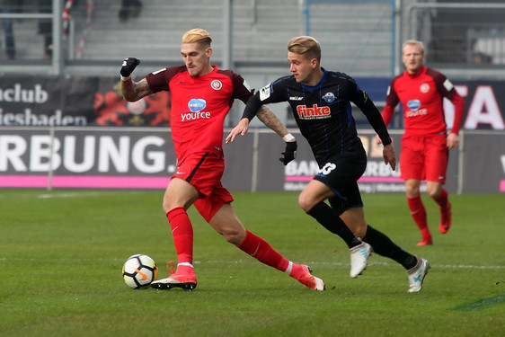 SV Wehen Wiesbaden siegte im Hinspiel gegen SC Paderborn