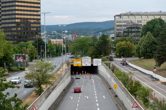 Wiesbadenaktuell Baustelle Auf Dem Gustav Stresemann Ring Nach