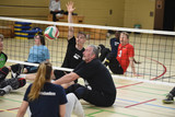 Sitzvolleyball beim VC Wiesbaden - hier beim letztjährigen Aktionstag von HBRS, HVV und VCW