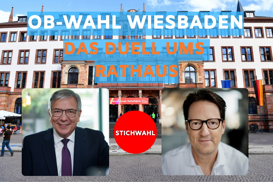 Das Duell ums Rathaus - OB-Stichwahl in Wiesbaden