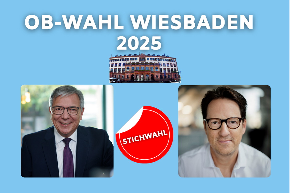 OB Stichwahl Wiesbaden: Wer zieht ins Rathaus ein