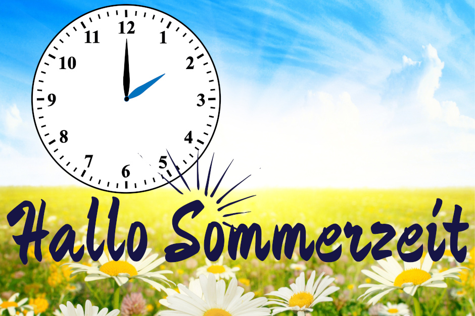 Zeitumstellung Sommerzeit - Die Uhren werden nach vorne gestellt