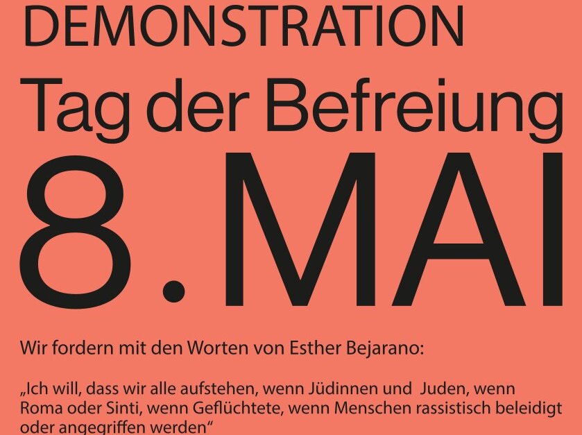 Ein Bündnis aus der Zivilgesellschaft greift die Forderung nach einem gesetzlichen Feiertag für den 8. Mai bei einer Demonstration in Wiesbaden auf.