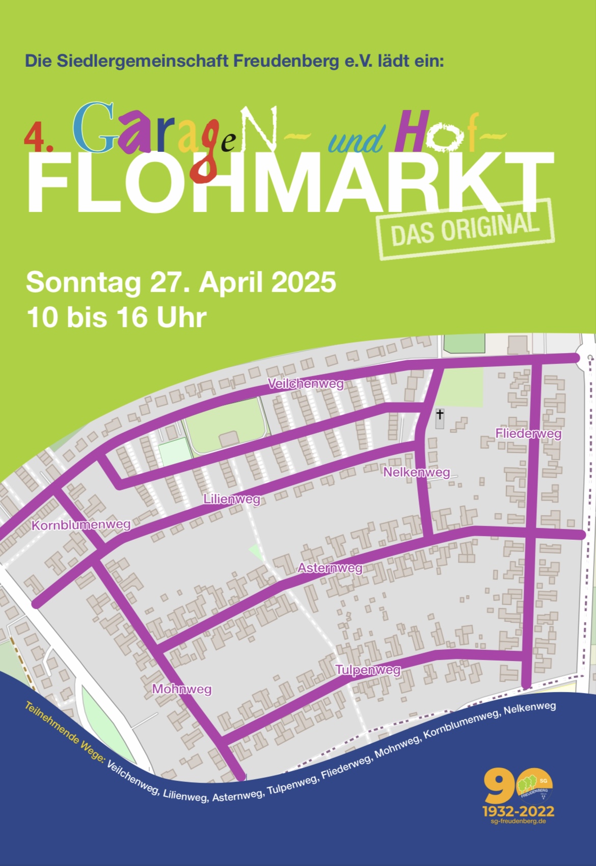 4. Garagen- und Hofflohmarkt in der Siedlung Freudenberg am 27.04.2025