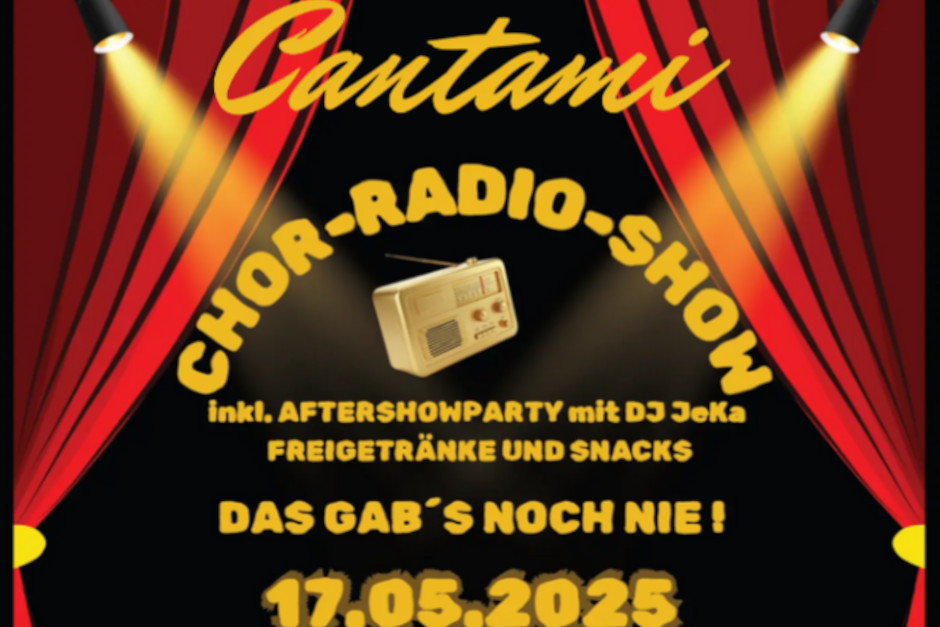 In Wiesbaden-Bierstadt lädt Cantami zur Radio - Show ein.